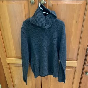 Grey turtleneck sweater